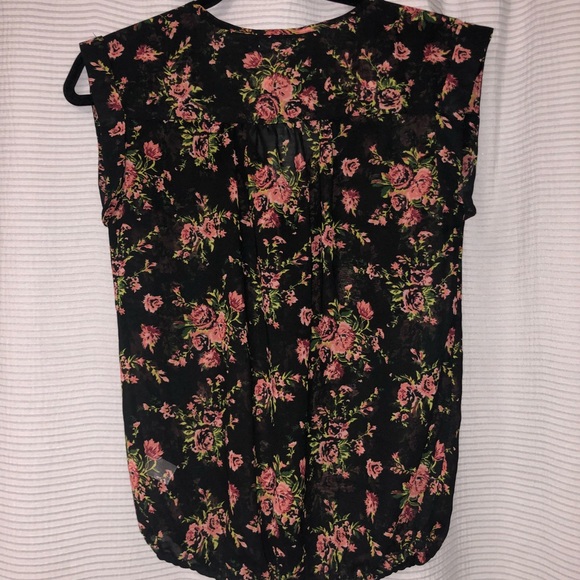 Sheer floral print blouse - Picture 2 of 3